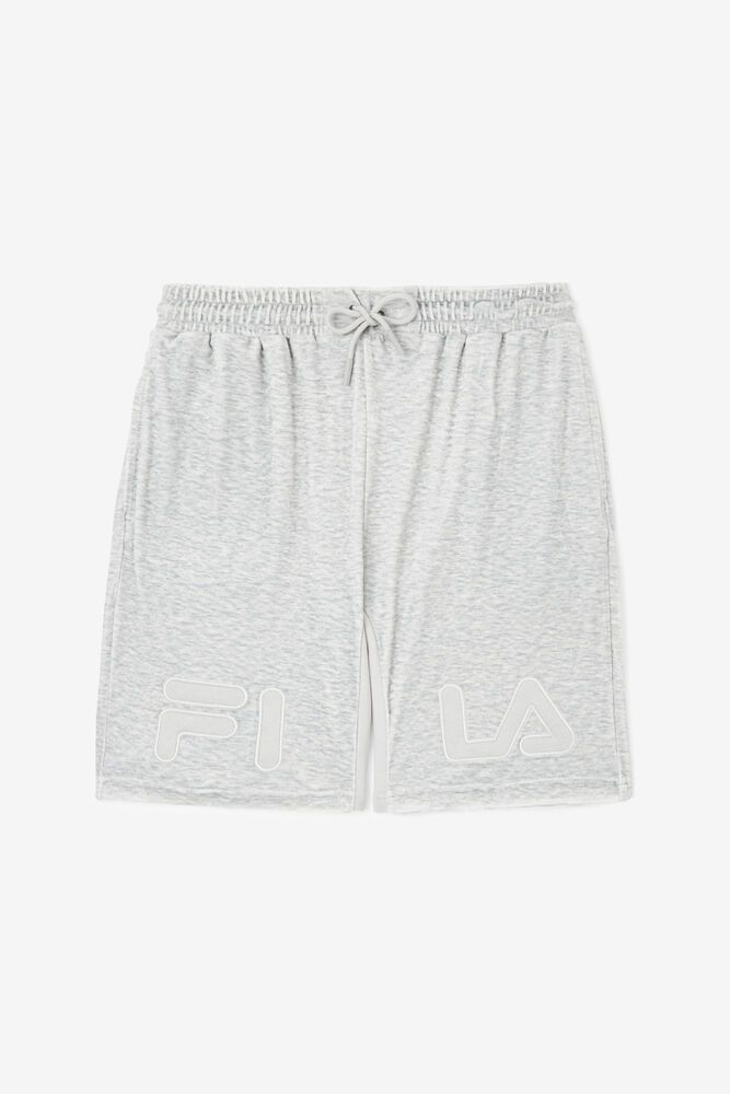 Fila Arc Velour Shorts Grey - Mens - 79802HMXW